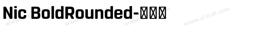 Nic BoldRounded字体转换